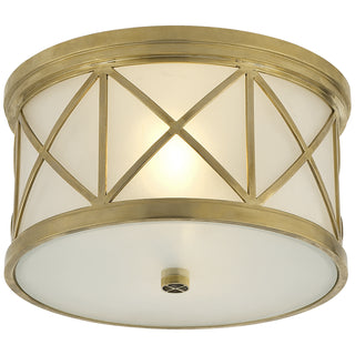 Visual Comfort Signature Canada - SK 4010HAB-FG - Two Light Flush Mount - Montpelier - Hand-Rubbed Antique Brass