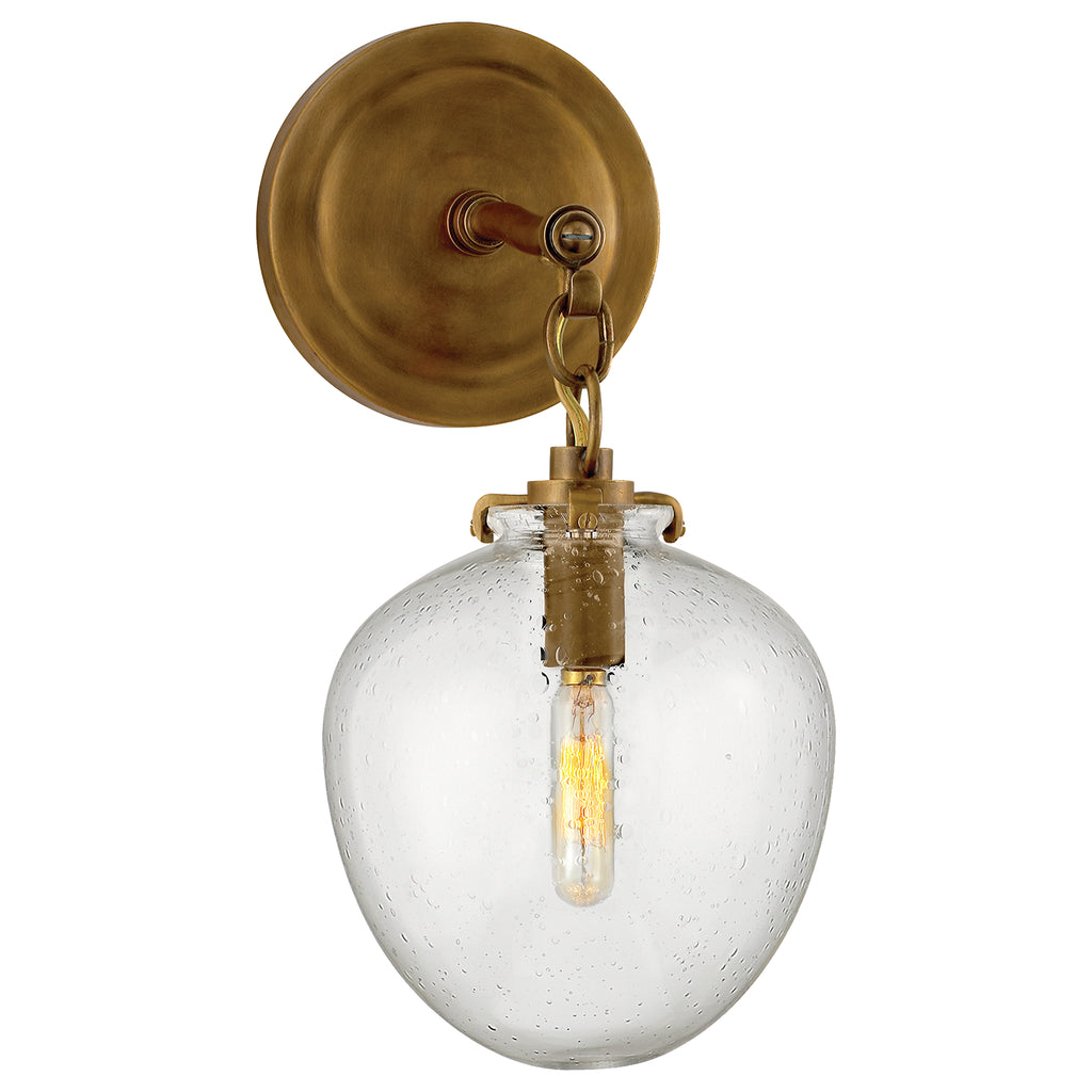 Visual Comfort Signature Canada - TOB 2225HAB/G2-SG - One Light Wall Sconce - Katie Acorn - Hand-Rubbed Antique Brass