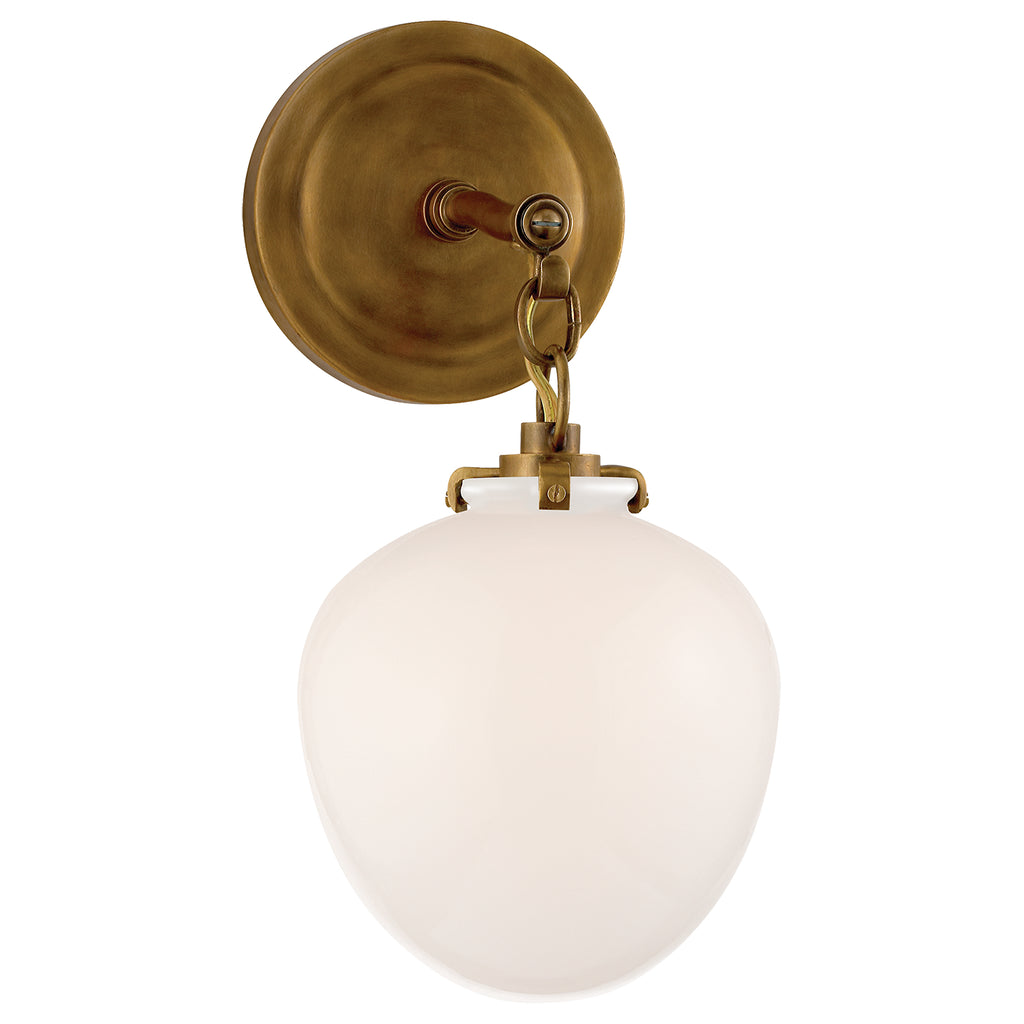 Visual Comfort Signature Canada - TOB 2225HAB/G2-WG - One Light Wall Sconce - Katie Acorn - Hand-Rubbed Antique Brass