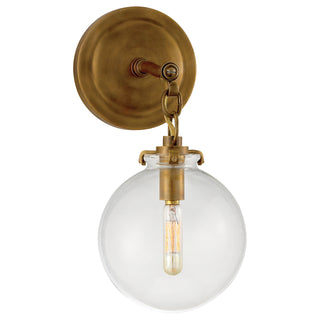 Visual Comfort Signature Canada - TOB 2225HAB/G4-CG - One Light Wall Sconce - Katie Globe - Hand-Rubbed Antique Brass