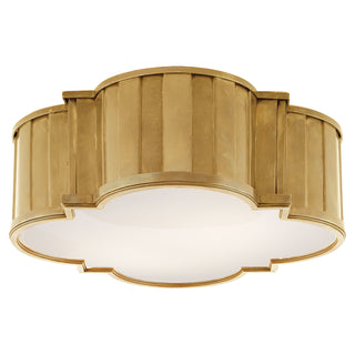 Visual Comfort Signature Canada - TOB 4131HAB-WG - Four Light Flush Mount - Tilden - Hand-Rubbed Antique Brass