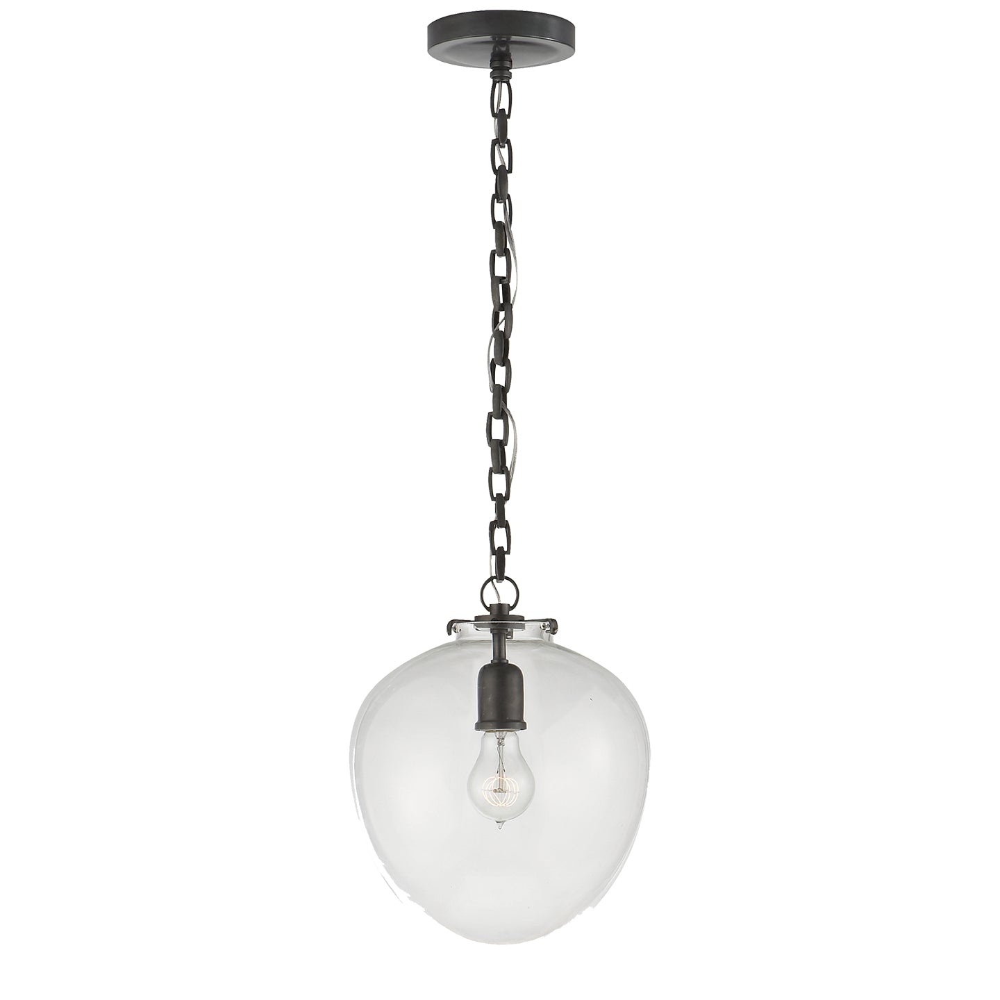 Visual Comfort Signature Canada - TOB 5226BZ/G2-CG - One Light Pendant - Katie Acorn - Bronze