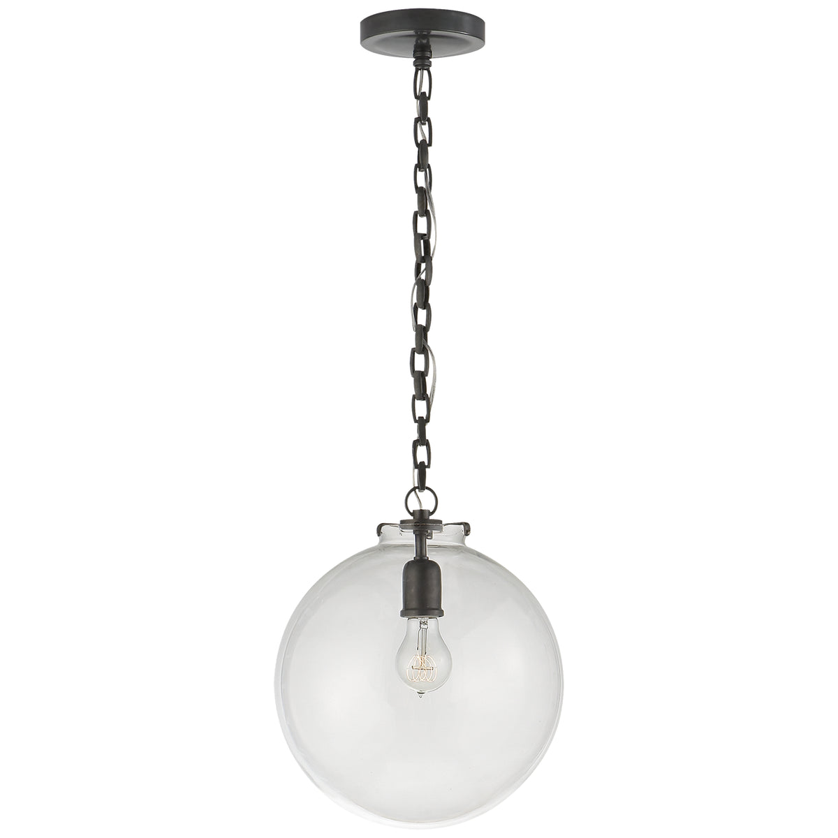 Visual Comfort Signature Canada - TOB 5226BZ/G4-CG - One Light Pendant - Katie Globe - Bronze