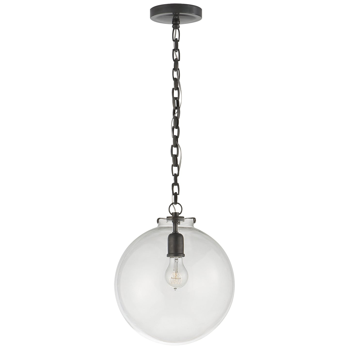 Visual Comfort Signature Canada - TOB 5226BZ/G4-CG - One Light Pendant - Katie Globe - Bronze