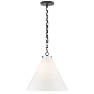 Visual Comfort Signature Canada - TOB 5226BZ/G6-WG - One Light Pendant - Katie Conical - Bronze