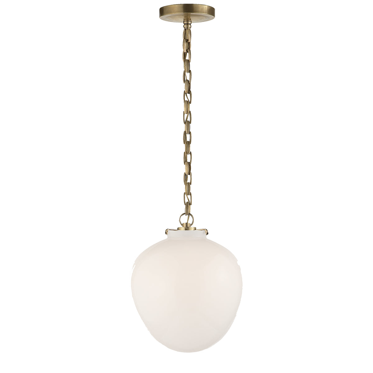 Visual Comfort Signature Canada - TOB 5226HAB/G2-WG - One Light Pendant - Katie Acorn - Hand-Rubbed Antique Brass
