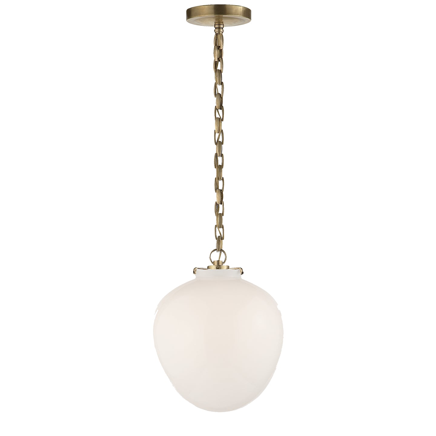 Visual Comfort Signature Canada - TOB 5226HAB/G2-WG - One Light Pendant - Katie Acorn - Hand-Rubbed Antique Brass