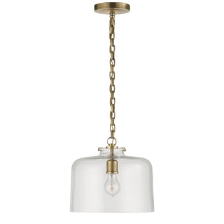 Visual Comfort Signature Canada - TOB 5226HAB/G5-CG - One Light Pendant - Katie Dome - Hand-Rubbed Antique Brass
