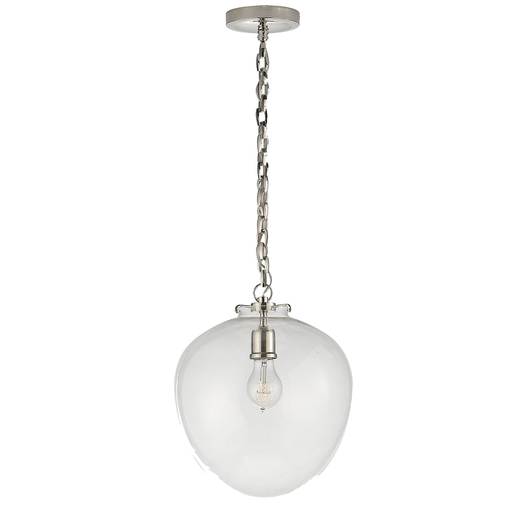 Visual Comfort Signature Canada - TOB 5226PN/G2-CG - One Light Pendant - Katie Acorn - Polished Nickel