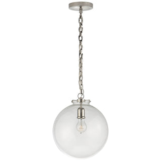 Visual Comfort Signature Canada - TOB 5226PN/G4-CG - One Light Pendant - Katie Globe - Polished Nickel