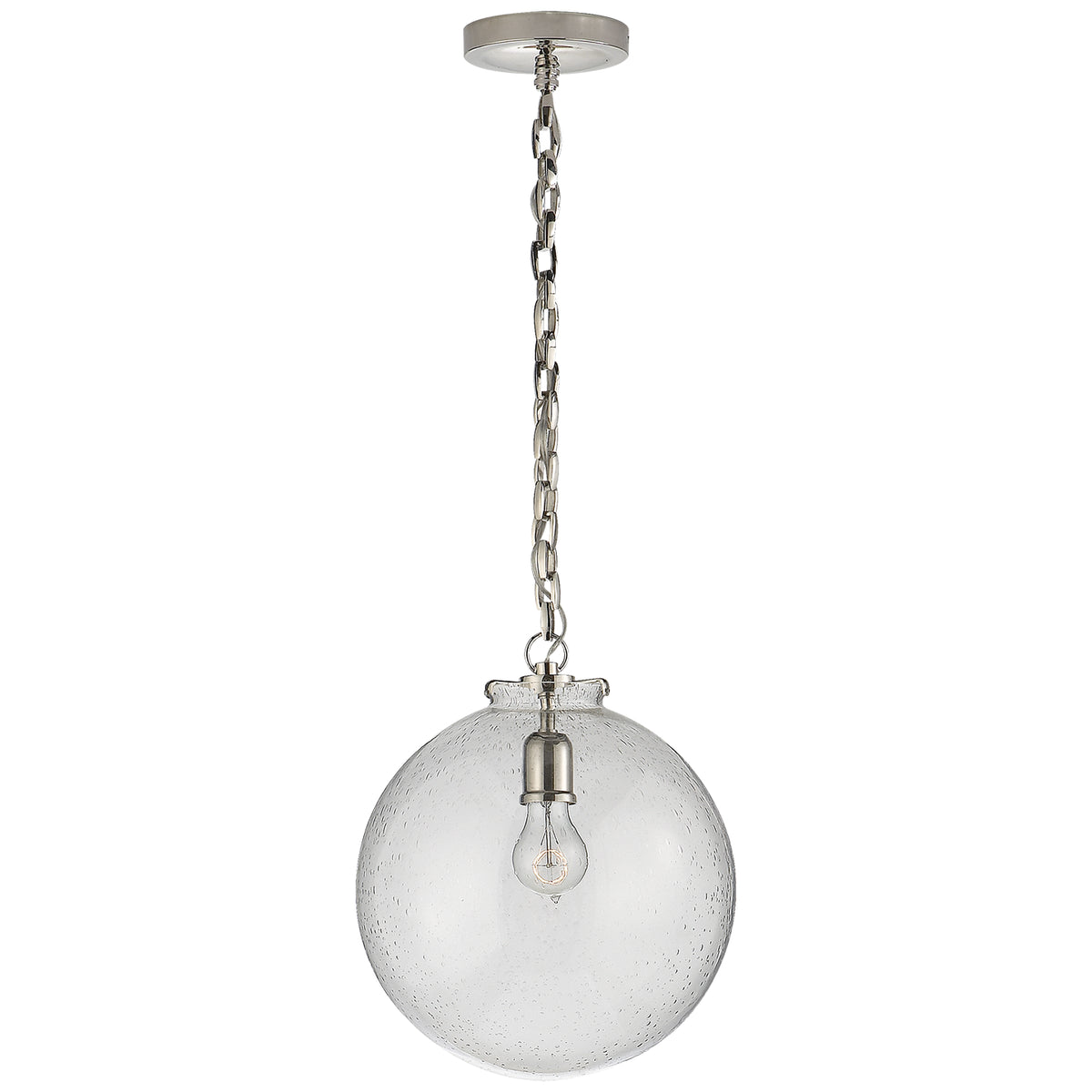 Visual Comfort Signature Canada - TOB 5226PN/G4-SG - One Light Pendant - Katie Globe - Polished Nickel