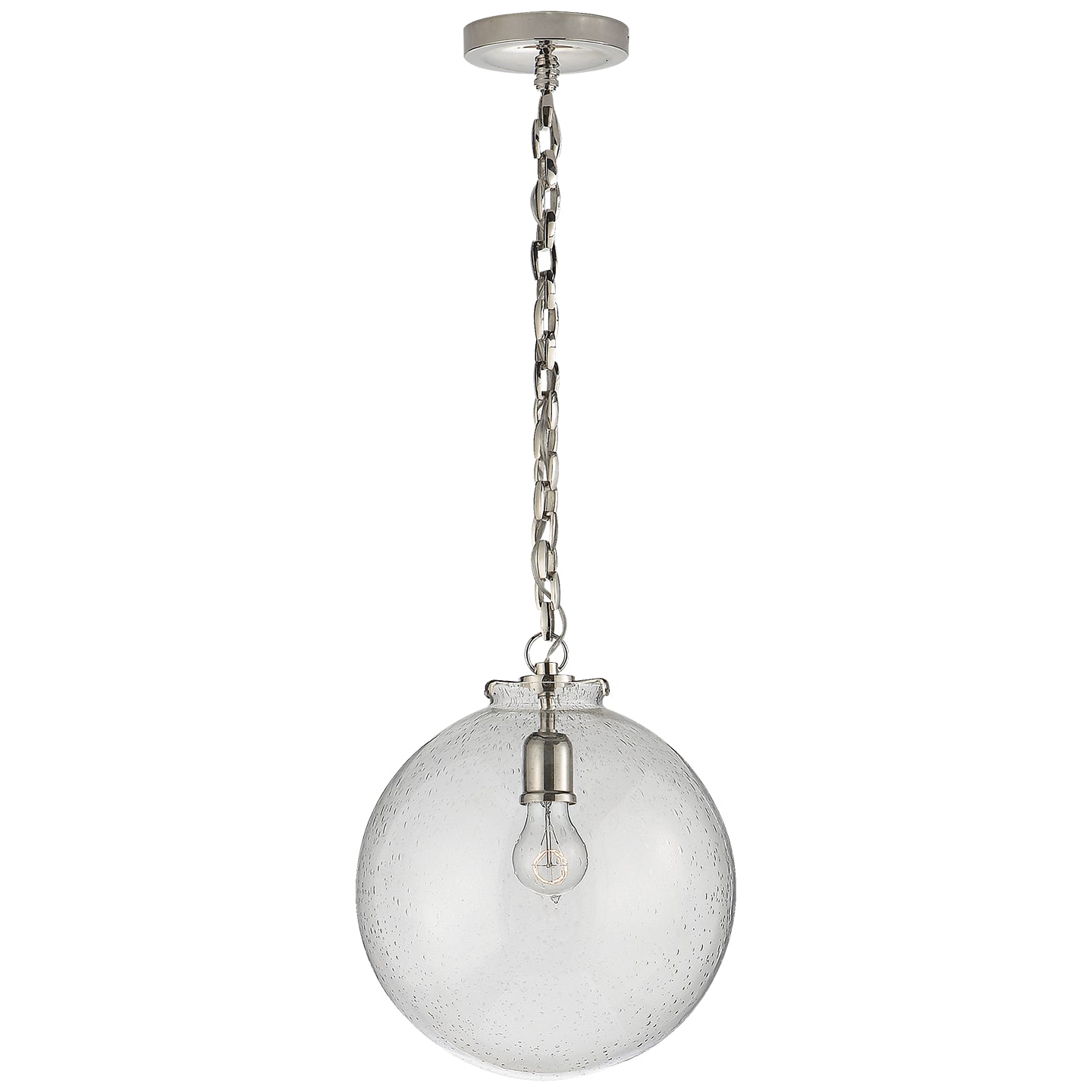 Visual Comfort Signature Canada - TOB 5226PN/G4-SG - One Light Pendant - Katie Globe - Polished Nickel