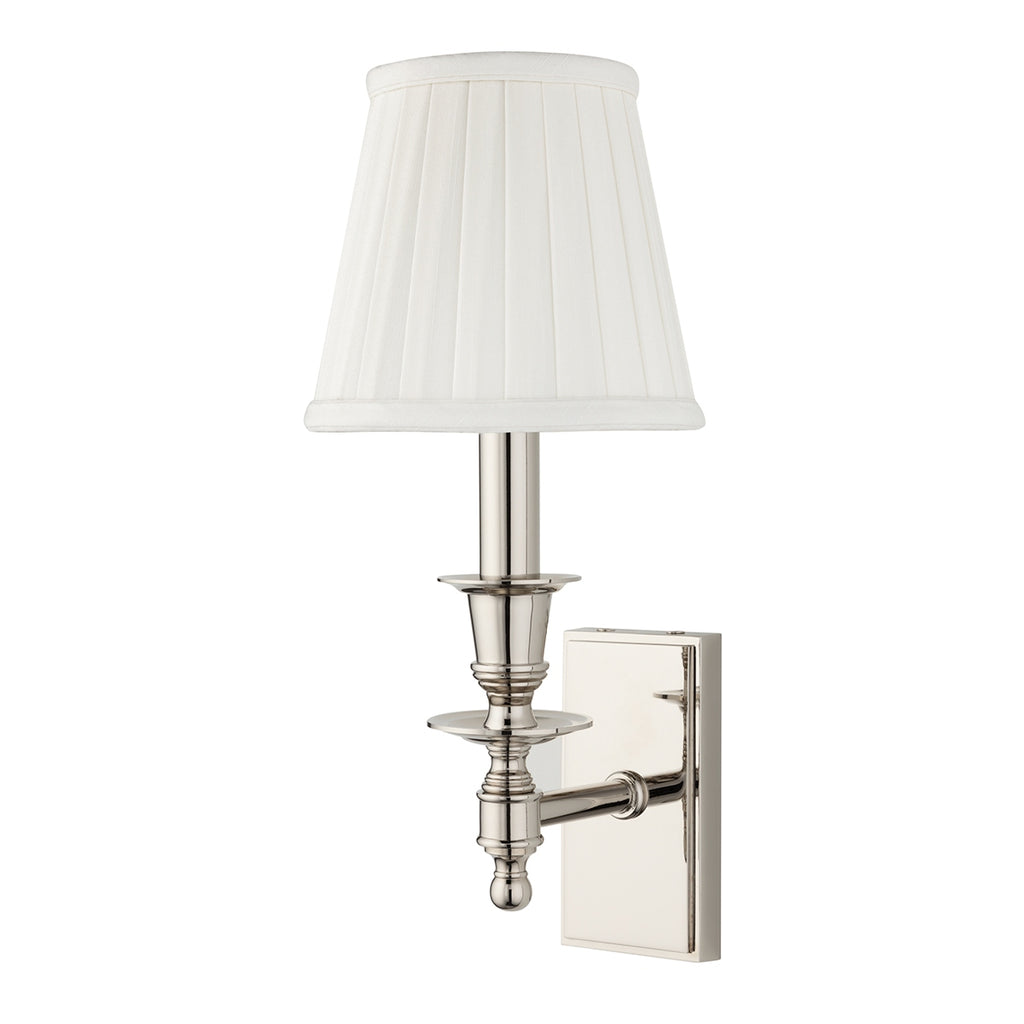 Hudson Valley Canada - 6801-PN - One Light Wall Sconce - Ludlow - Polished Nickel