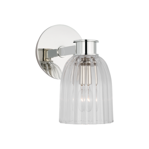 Evangeline Sconce, Polished Nickel