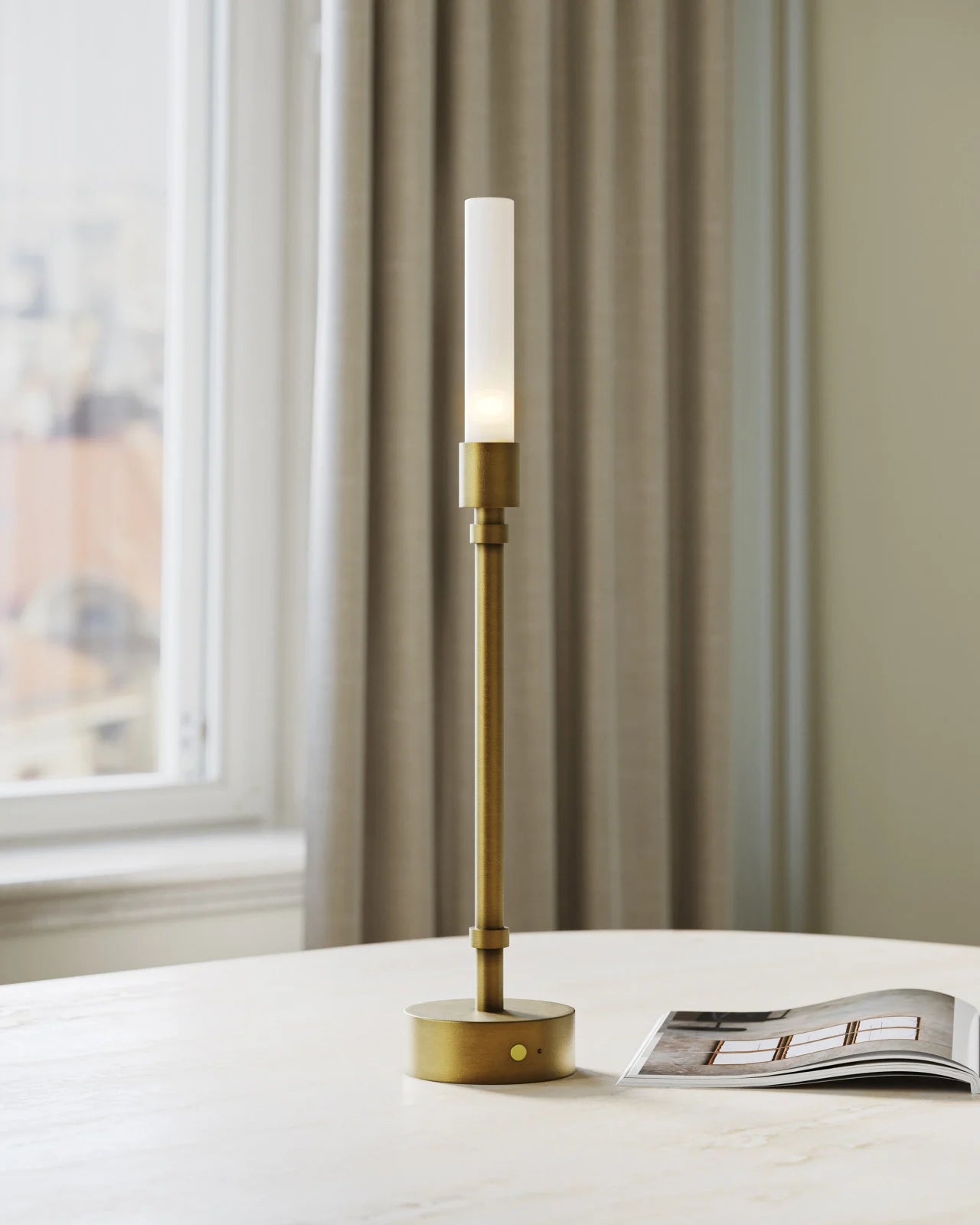 Paseo Brass Cordless Table Lamp