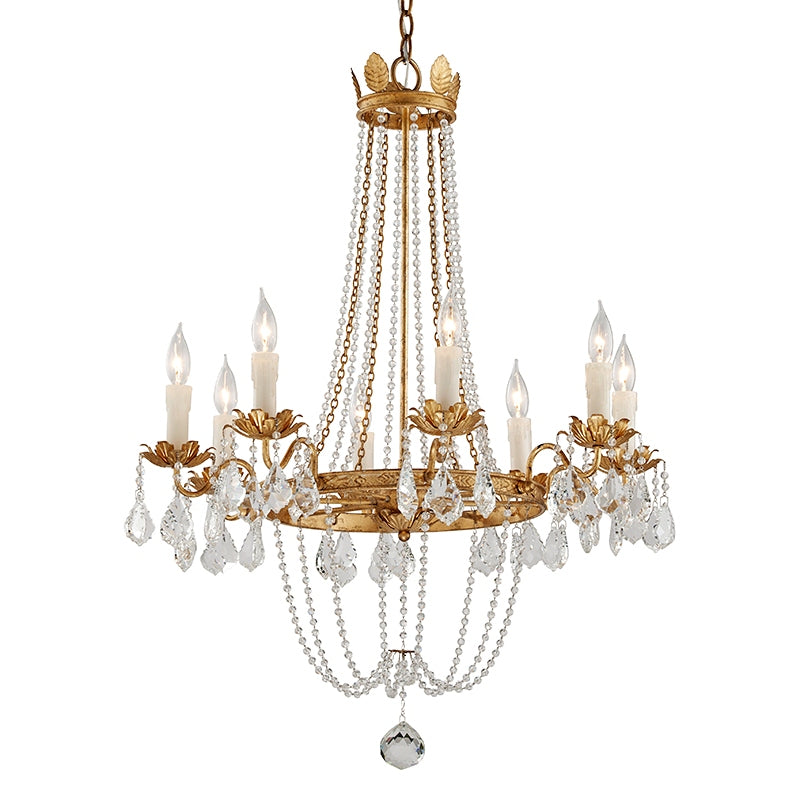 Troy Lighting Canada - F5366-VGL - Eight Light Chandelier - Viola - Distressed Gold Leaf