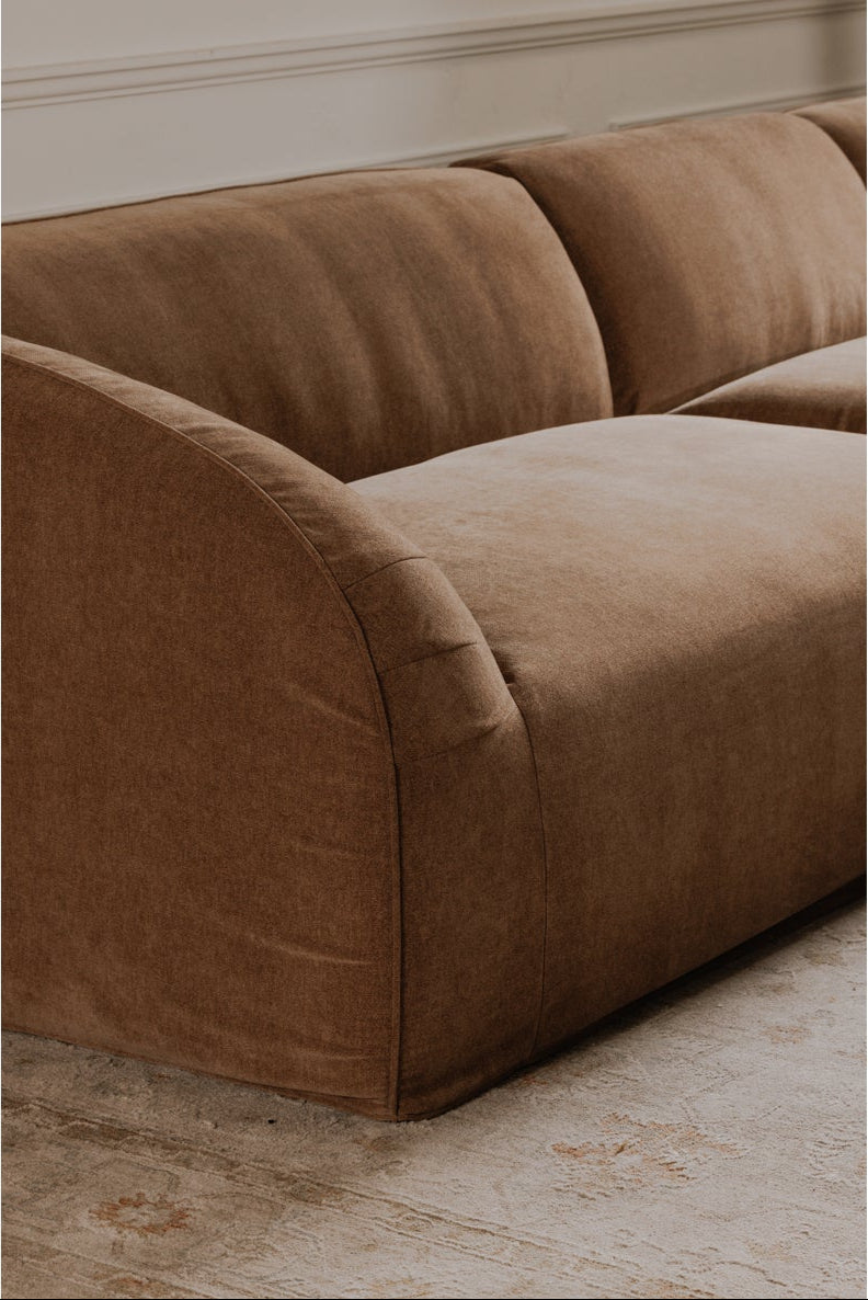 Isla Nook 2 Piece Modular Sectional Left Mocha