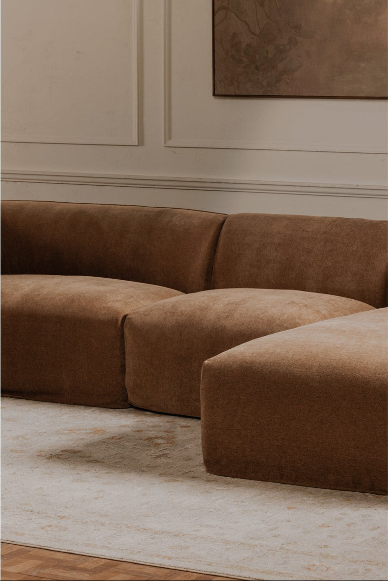 Isla Nook 2 Piece Modular Sectional Left Mocha