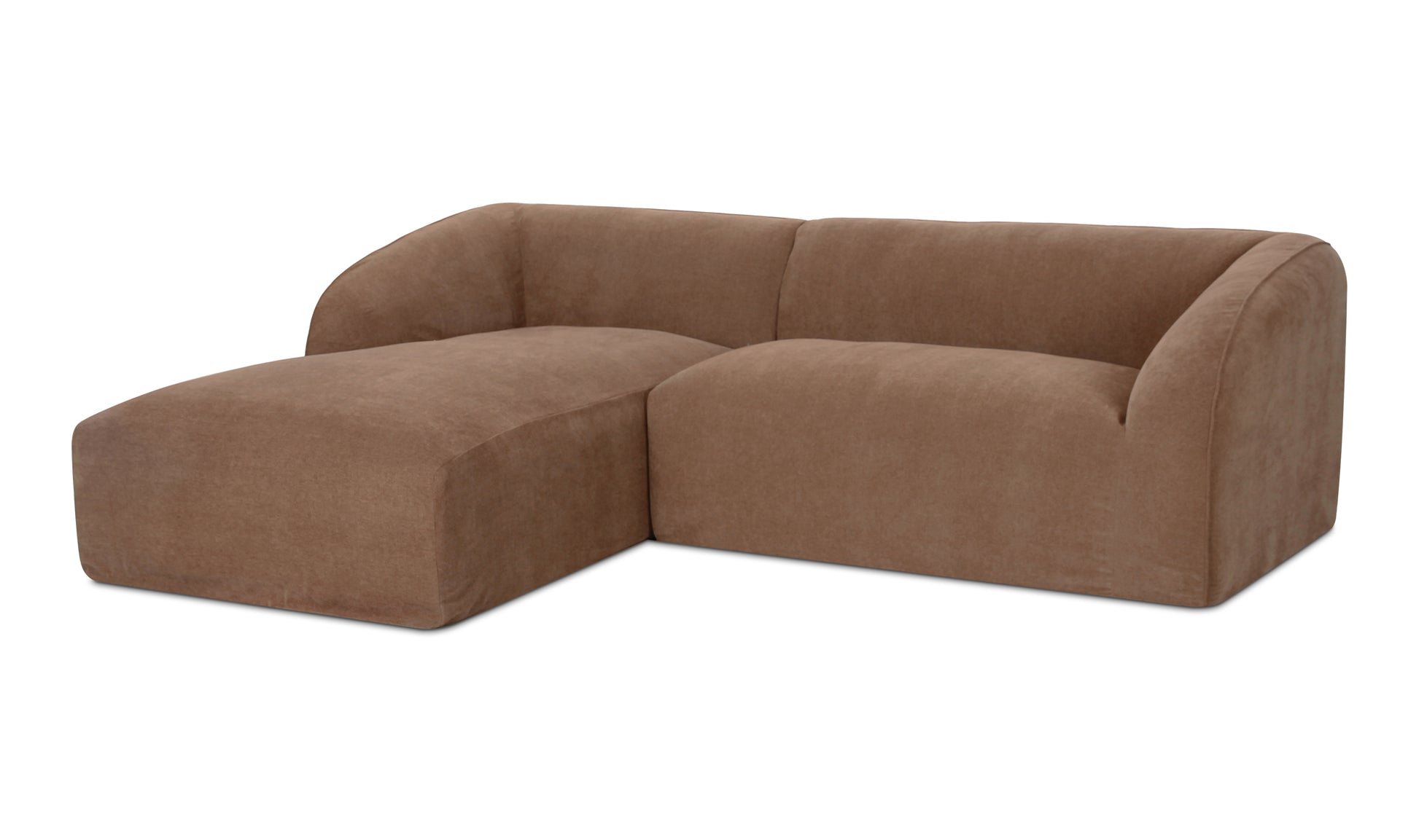 Isla Nook 2 Piece Modular Sectional Left Mocha