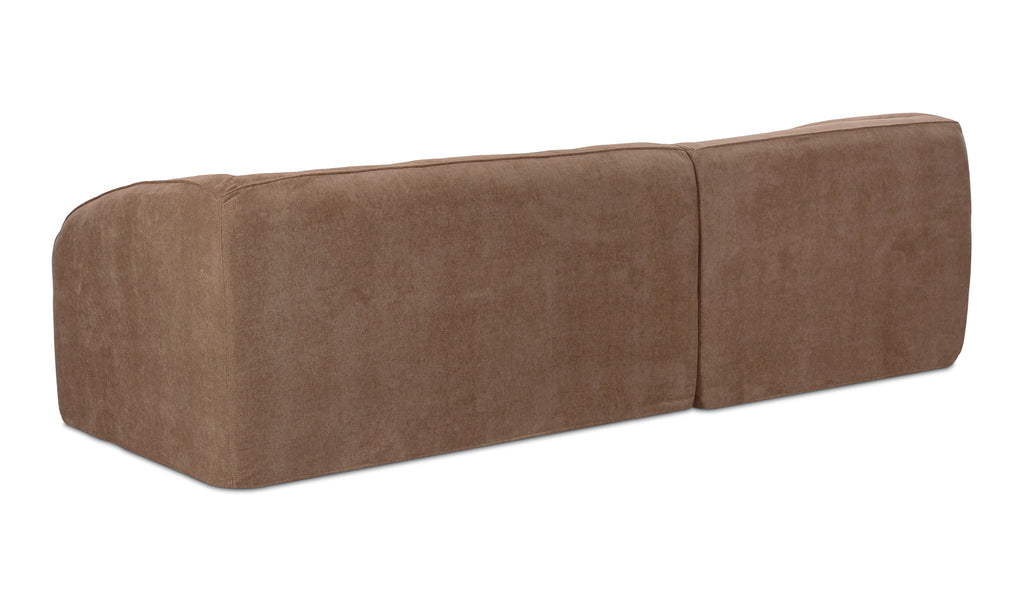 Isla Nook 2 Piece Modular Sectional Left Mocha