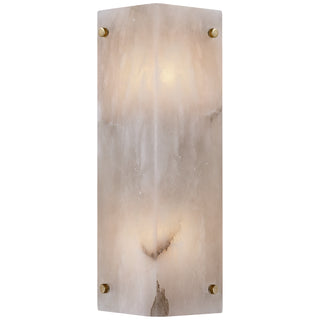 Visual Comfort Signature Canada - ARN 2043ALB - LED Wall Sconce - Clayton - Alabster and Hand-Rubbed Antique Brass