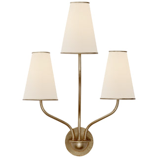 Visual Comfort Signature Canada - ARN 2051G-L - Three Light Wall Sconce - Montreuil - Gild
