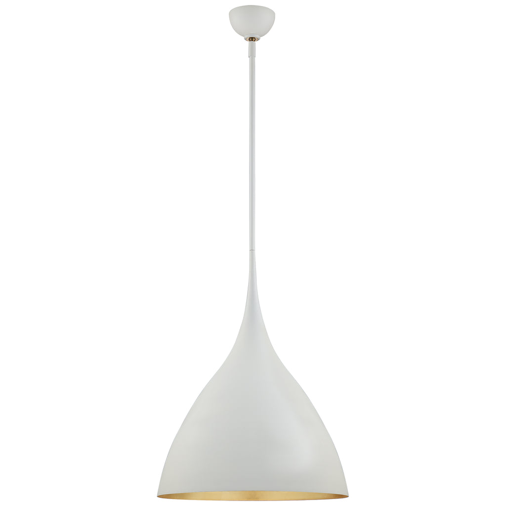 Visual Comfort Signature Canada - ARN 5351PW - One Light Pendant - Agnes - Plaster White