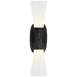 Visual Comfort Signature Canada - KW 2047AI-WG - Two Light Bath Sconce - Utopia - Aged Iron