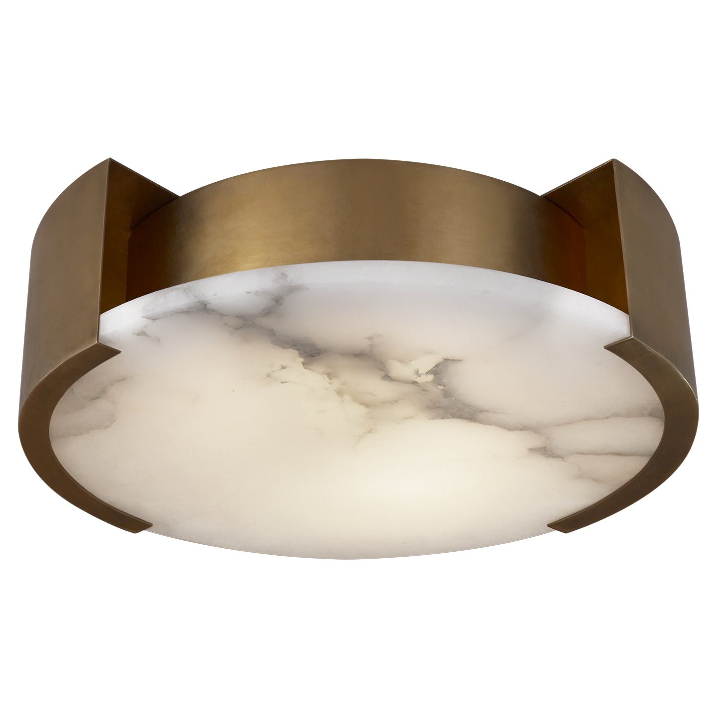 Visual Comfort Signature Canada - KW 4012AB - LED Flush Mount - Melange - Antique-Burnished Brass