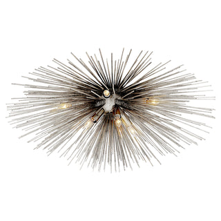 Visual Comfort Signature Canada - KW 4070BSL - Ten Light Flush Mount - Strada - Burnished Silver Leaf