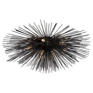 Visual Comfort Signature Canada - KW 4071AI - Ten Light Flush Mount - Strada - Aged Iron