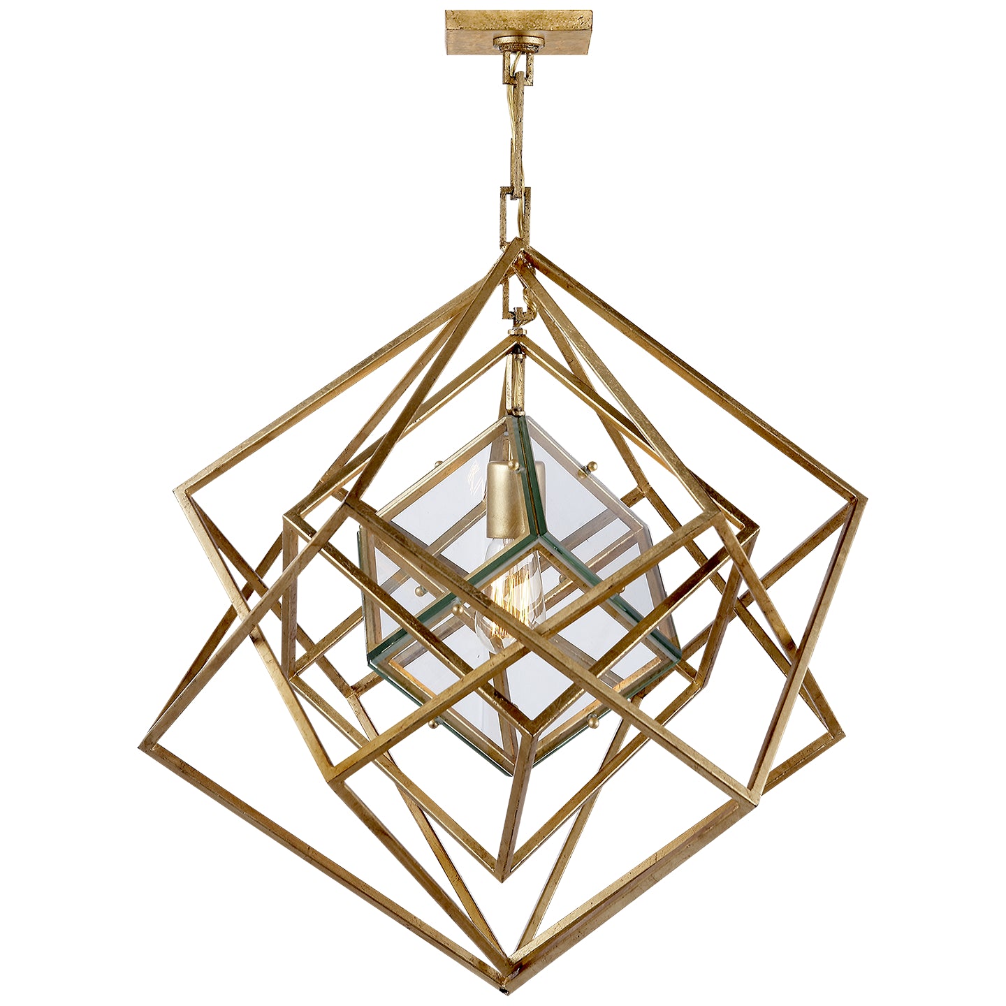 Visual Comfort Signature Canada - KW 5020G-CG - One Light Chandelier - Cubist - Gild