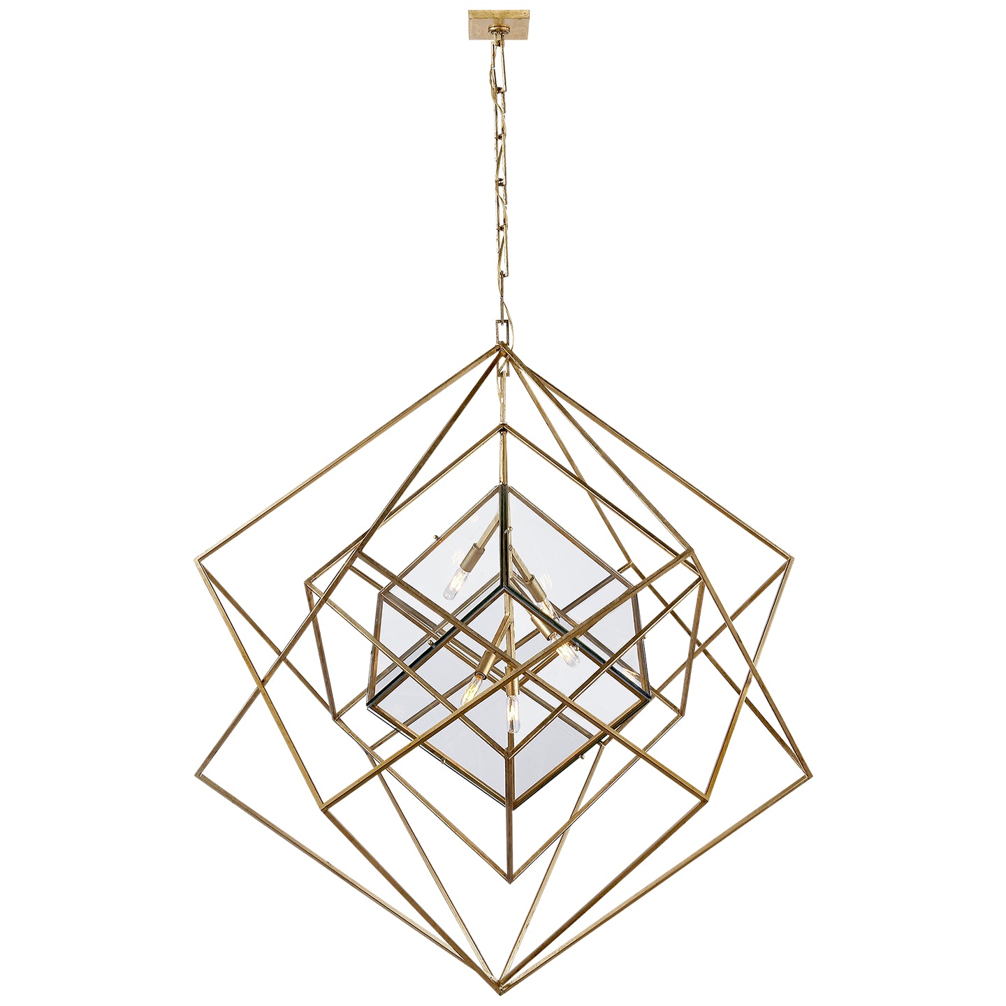 Visual Comfort Signature Canada - KW 5022G-CG - Five Light Chandelier - Cubist - Gild