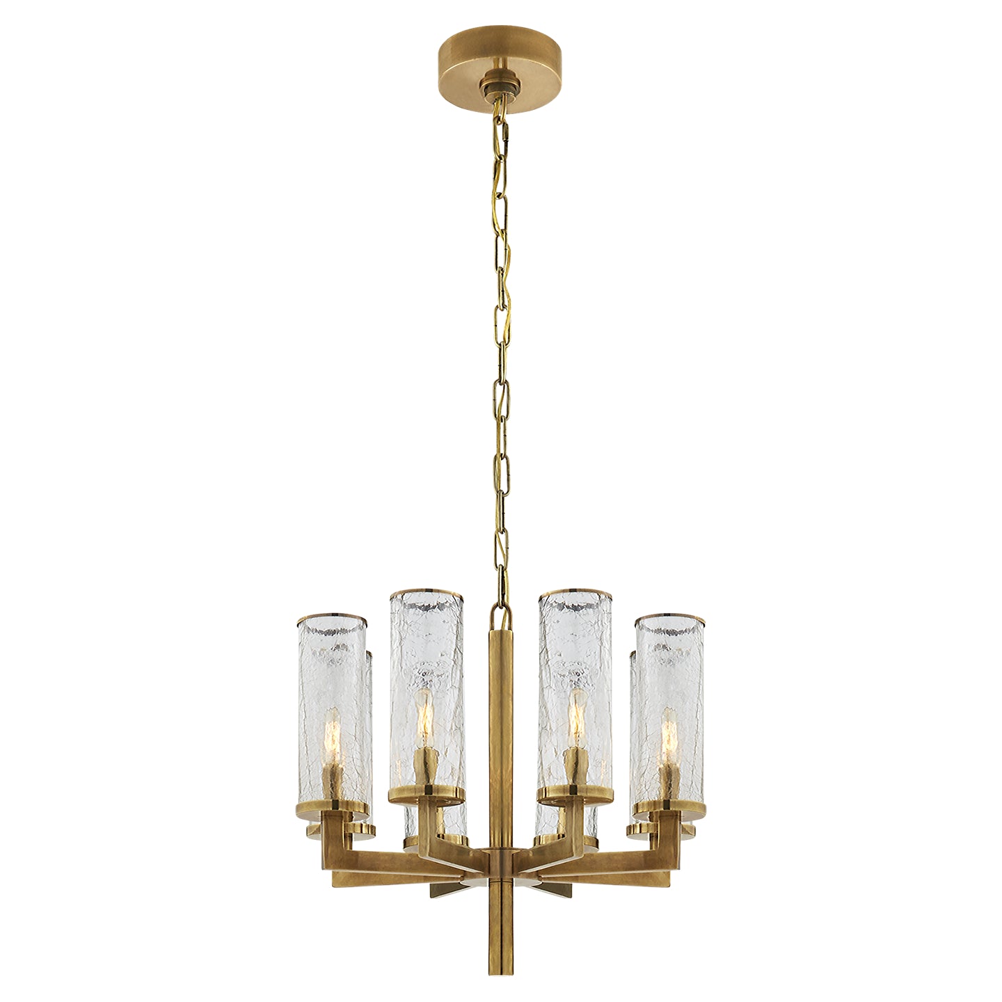 Visual Comfort Signature Canada - KW 5200AB-CRG - Eight Light Chandelier - Liaison - Antique-Burnished Brass