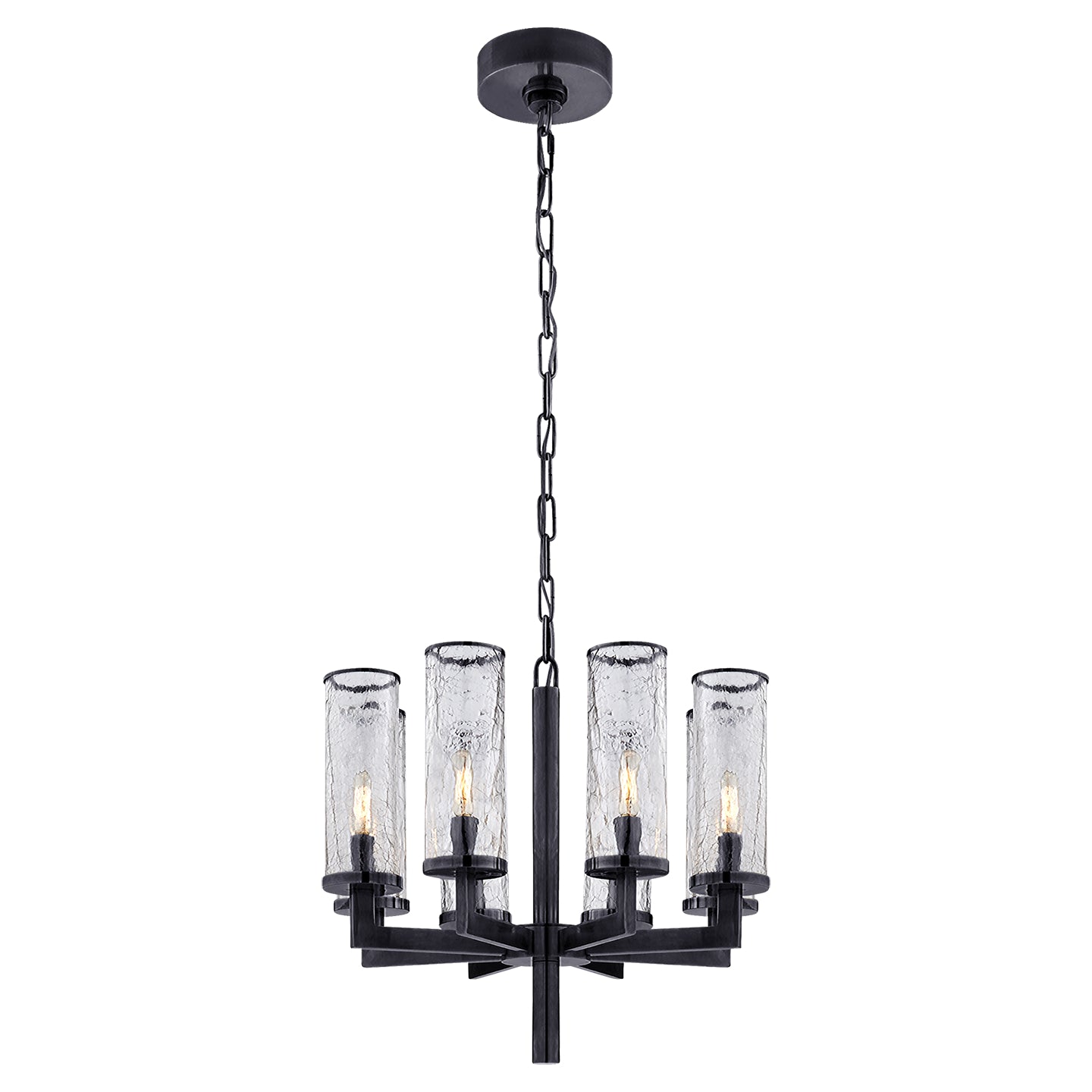 Visual Comfort Signature Canada - KW 5200BZ-CRG - Eight Light Chandelier - Liaison - Bronze