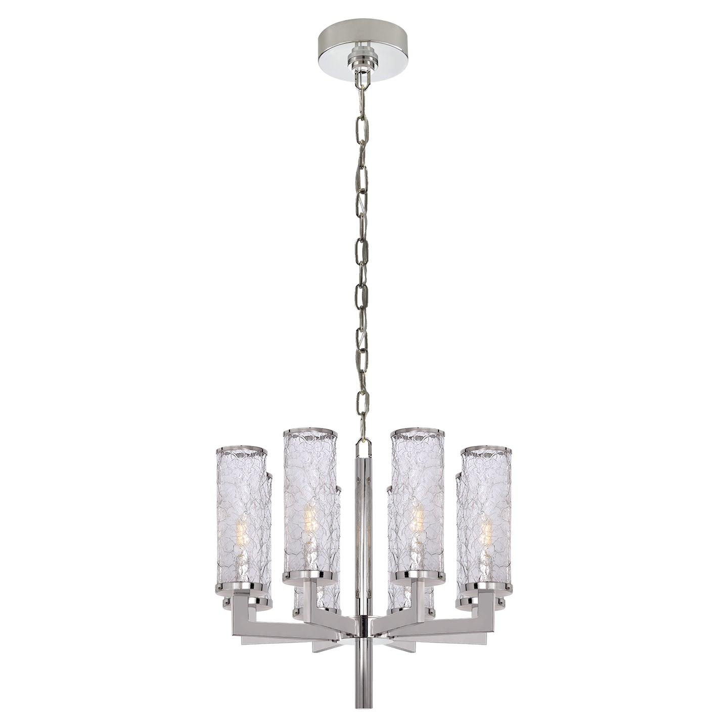 Visual Comfort Signature Canada - KW 5200PN-CRG - Eight Light Chandelier - Liaison - Polished Nickel