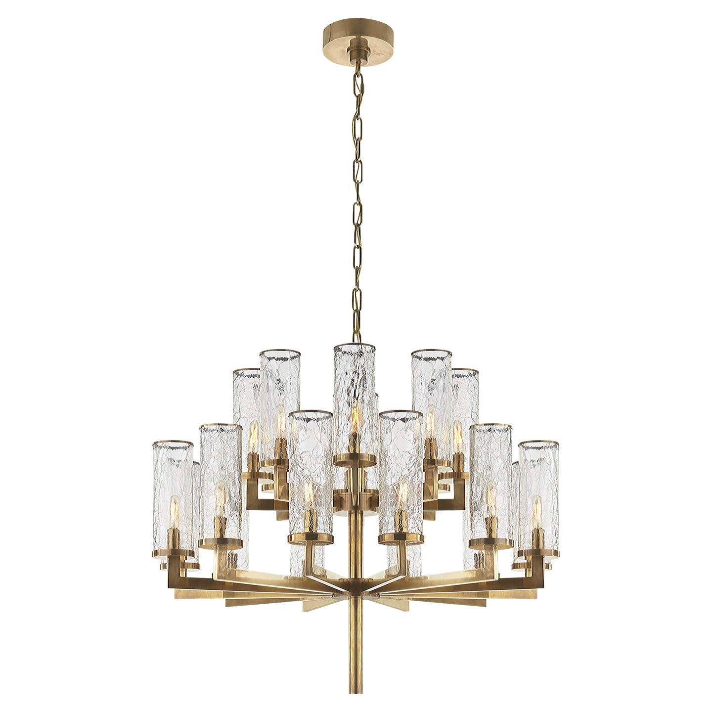 Visual Comfort Signature Canada - KW 5201AB-CRG - 20 Light Chandelier - Liaison - Antique-Burnished Brass