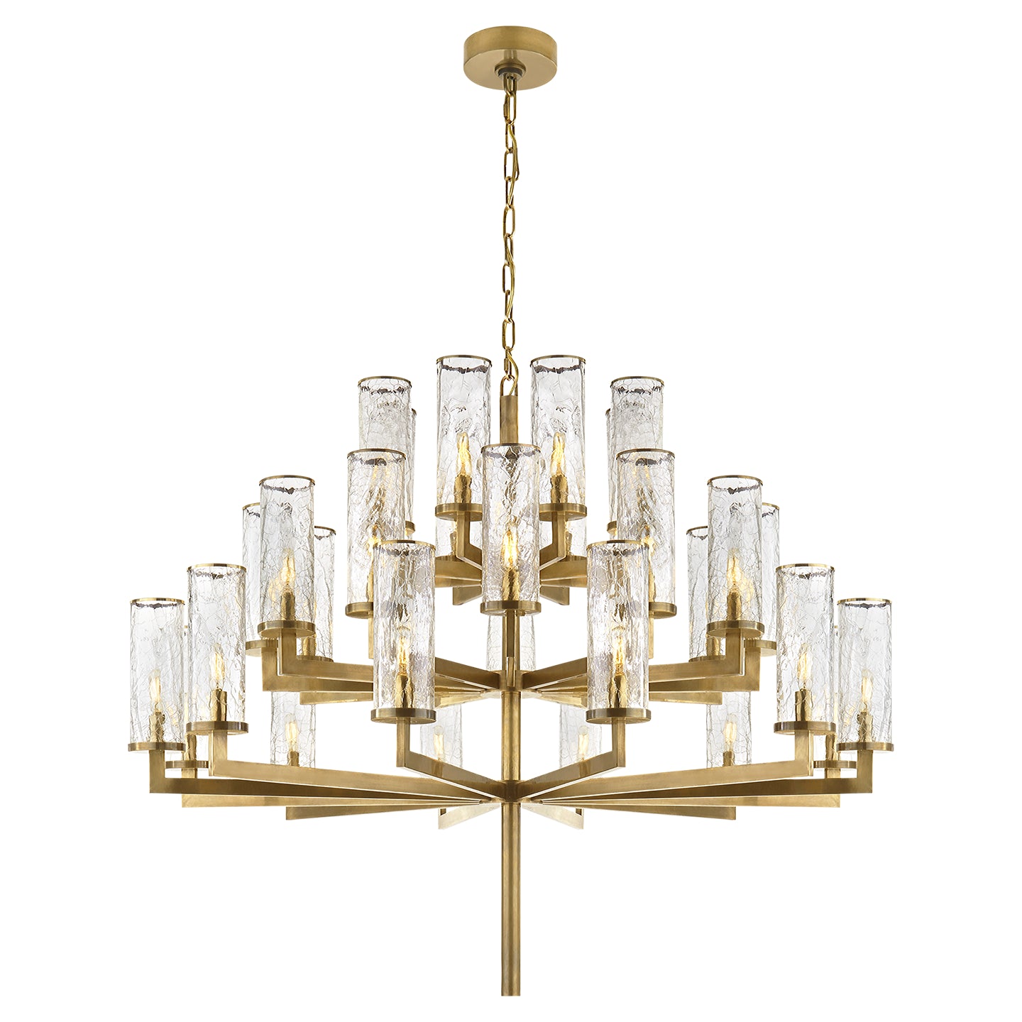 Visual Comfort Signature Canada - KW 5202AB-CRG - 32 Light Chandelier - Liaison - Antique-Burnished Brass