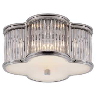 Visual Comfort Signature Canada - AH 4014PN/CG-FG - Two Light Flush Mount - Basil - Polished Nickel with Clear Glass