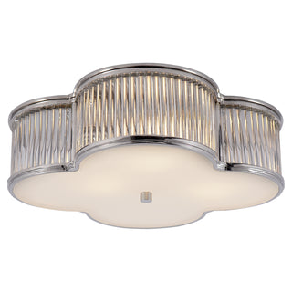 Visual Comfort Signature Canada - AH 4015PN/CG-FG - Three Light Flush Mount - Basil - Polished Nickel with Clear Glass