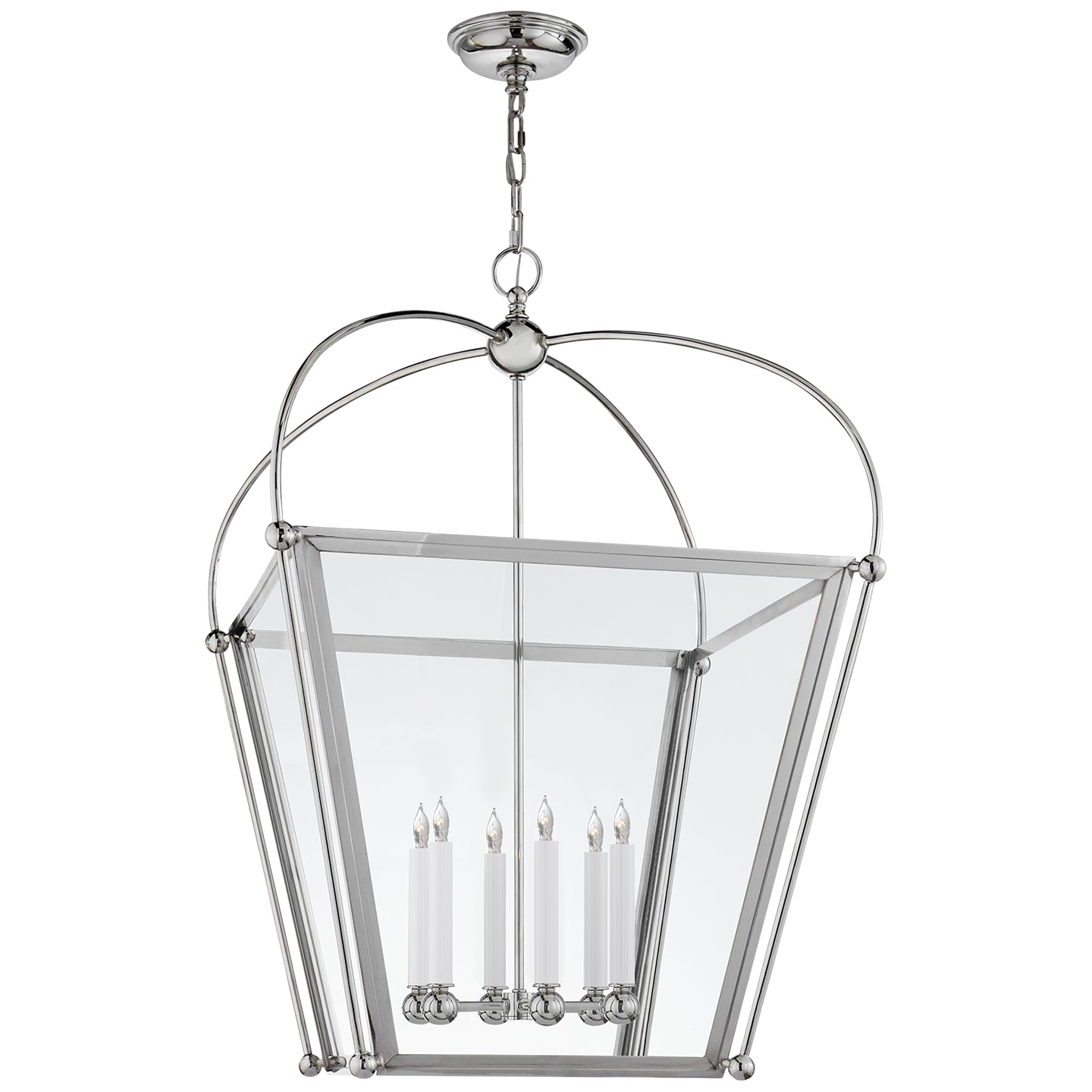 Visual Comfort Signature Canada - CHC 3440PN-CG - Six Light Lantern - Riverside - Polished Nickel