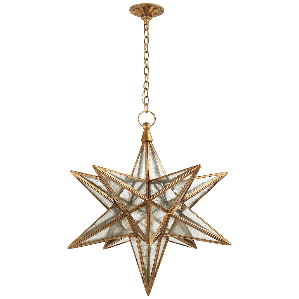 Visual Comfort Signature Canada - CHC 5212GI-AM - One Light Lantern - Moravian Star - Gilded Iron