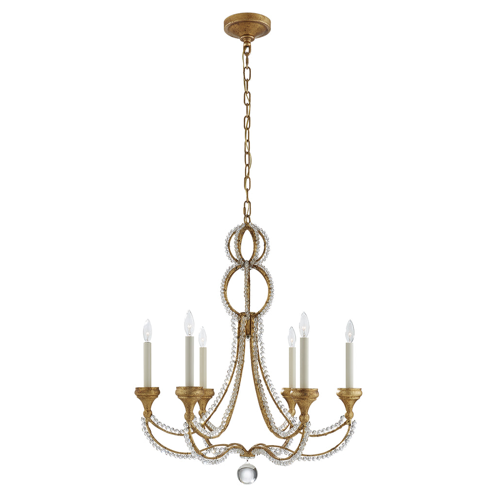 Visual Comfort Signature Canada - NW 5030VG - Six Light Chandelier - Milan - Venetian Gold