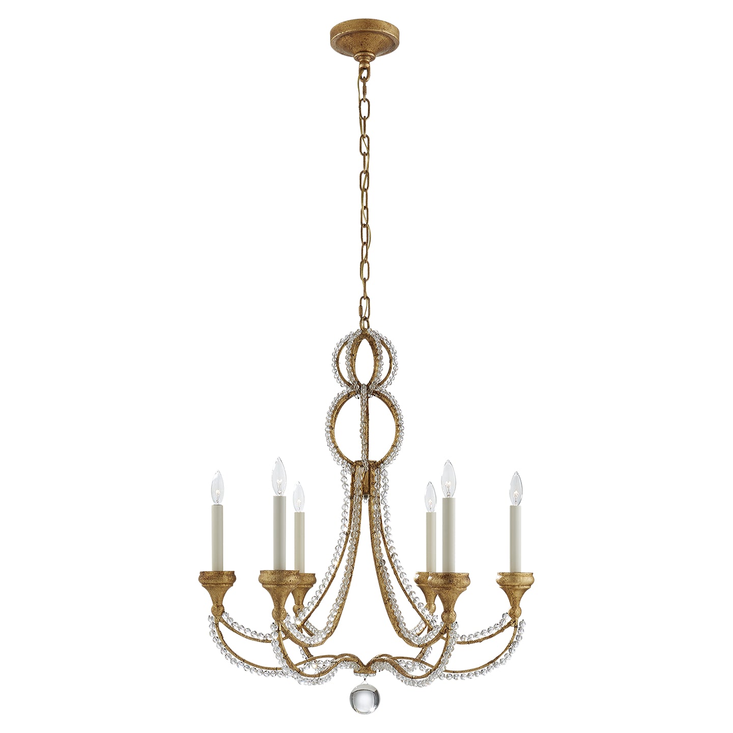 Visual Comfort Signature Canada - NW 5030VG - Six Light Chandelier - Milan - Venetian Gold