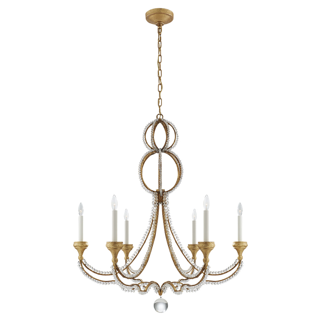 Visual Comfort Signature Canada - NW 5031VG - Six Light Chandelier - Milan - Venetian Gold