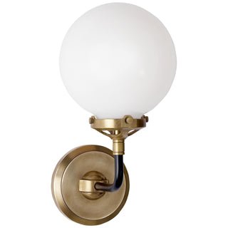Visual Comfort Signature Canada - S 2024HAB/BLK-WG - One Light Wall Sconce - Bistro - Hand-Rubbed Antique Brass and Black
