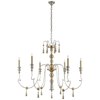 Visual Comfort Signature Canada - SK 5004FG - Six Light Chandelier - Michele - French Gild Silver and Gold