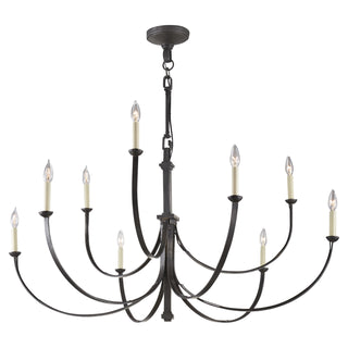 Visual Comfort Signature Canada - SK 5022AI - Nine Light Chandelier - Reims - Aged Iron