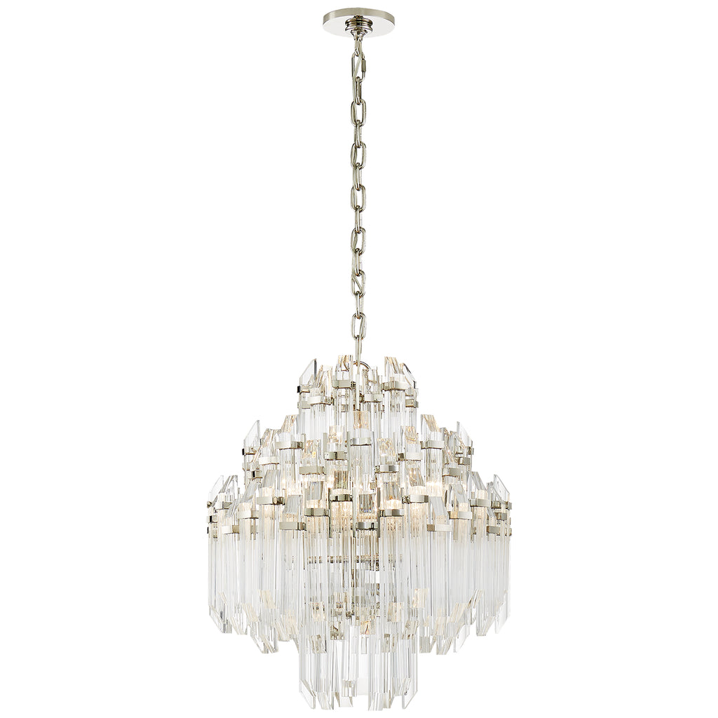 Visual Comfort Signature Canada - SK 5424PN-CA - Six Light Chandelier - Adele - Polished Nickel with Clear Acrylic