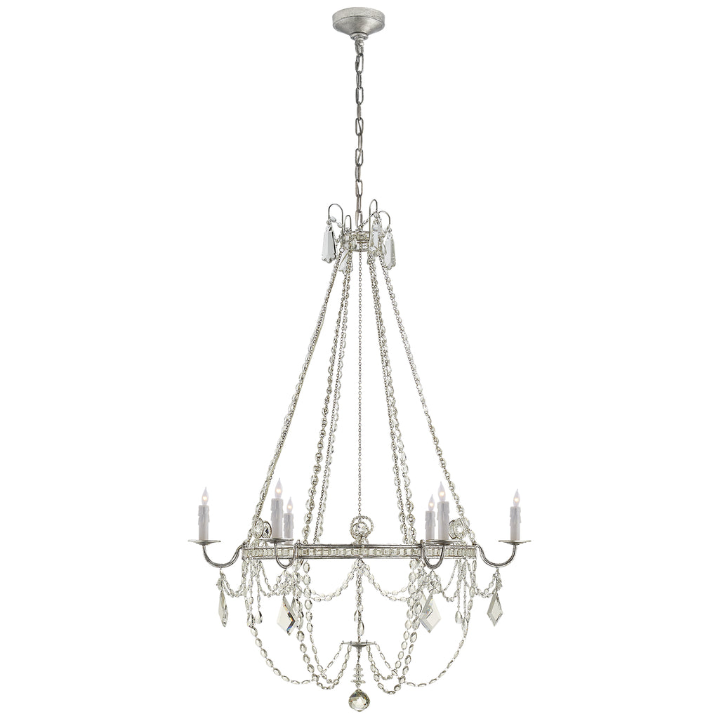 Visual Comfort Signature Canada - SP 5031BSL-CG - Six Light Chandelier - Sharon - Burnished Silver Leaf
